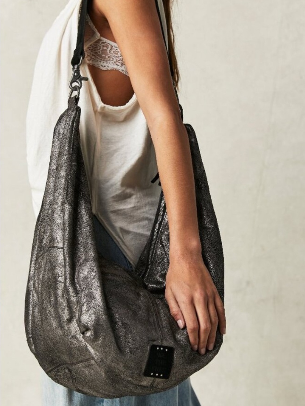 Free People We The Free Sparta Sling Bag NWOT RT $298 Acid Black